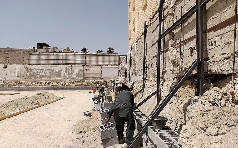 Commercial Retaining Walls example for Worcester Massachusetts property