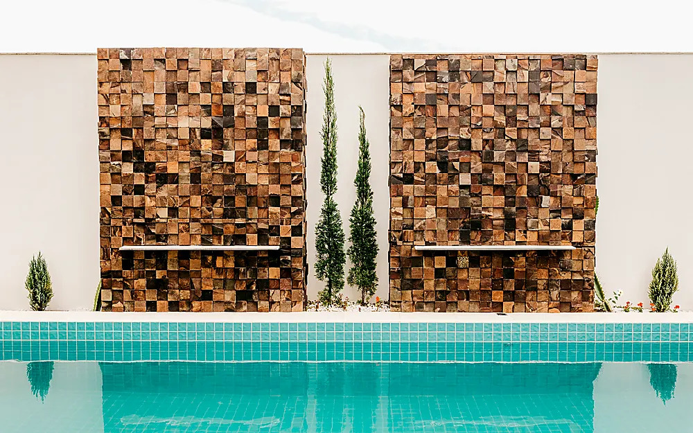 Patio retaining wall concept